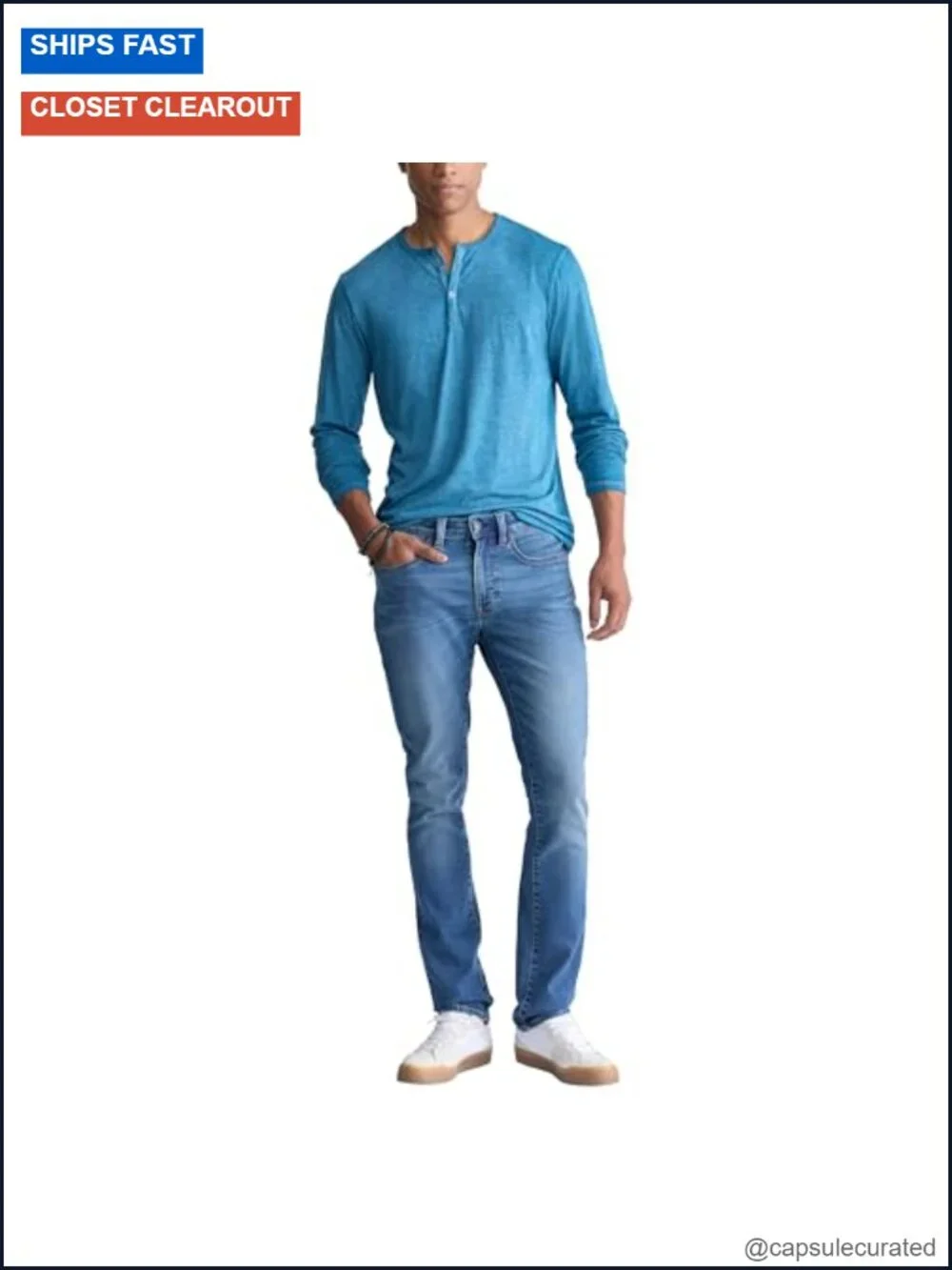 Slim Ash Jeans - Stretchy Slim Fit Five-Pocket Denim